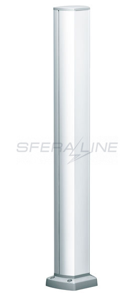 Міні-колона 1-стороння 700 мм на 12 постів 45х45 для підключення з-під підлоги OptiLine 45, білий